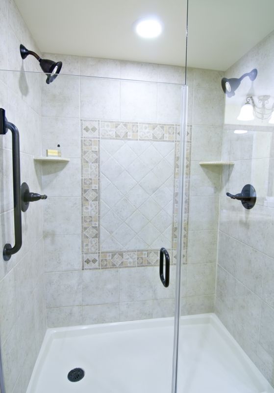 Small Bathroom Shower with Glass Doors